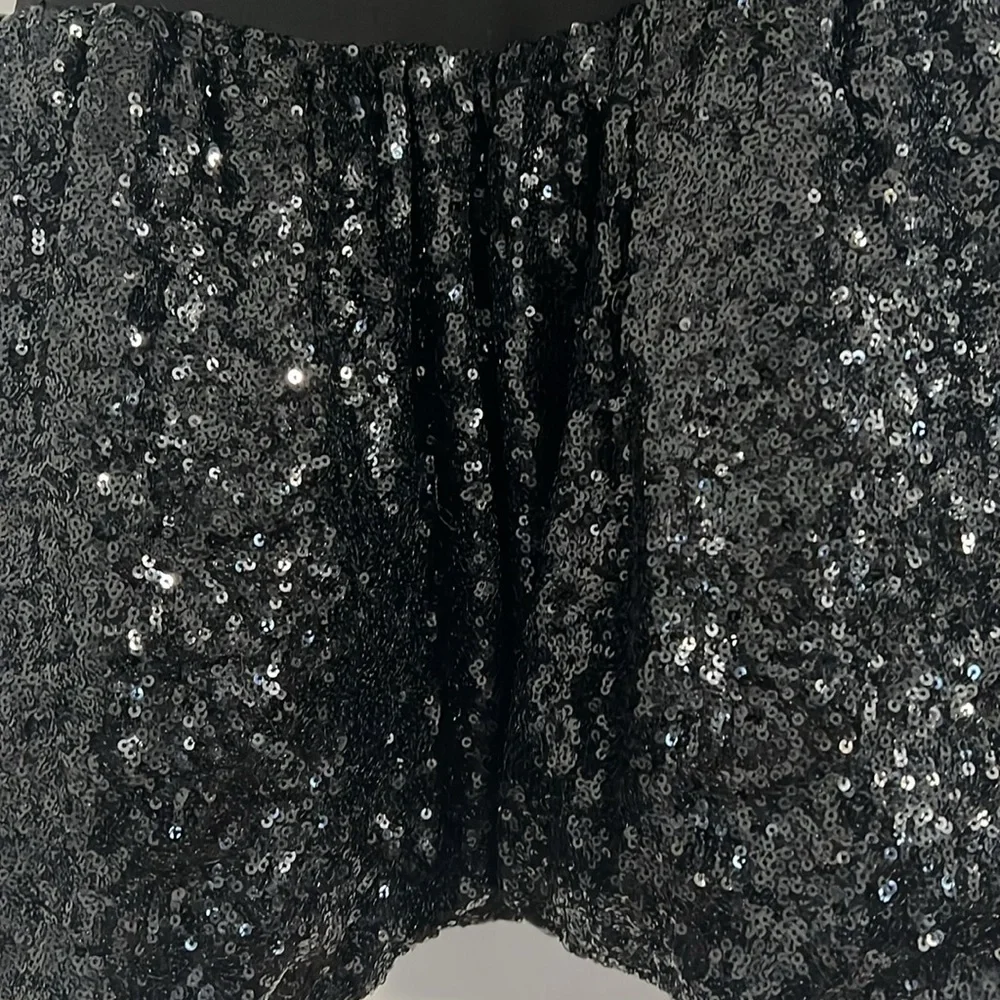 Mango Sophisticated Sequence Black Mini Dress NWT - Picture 2 of 6